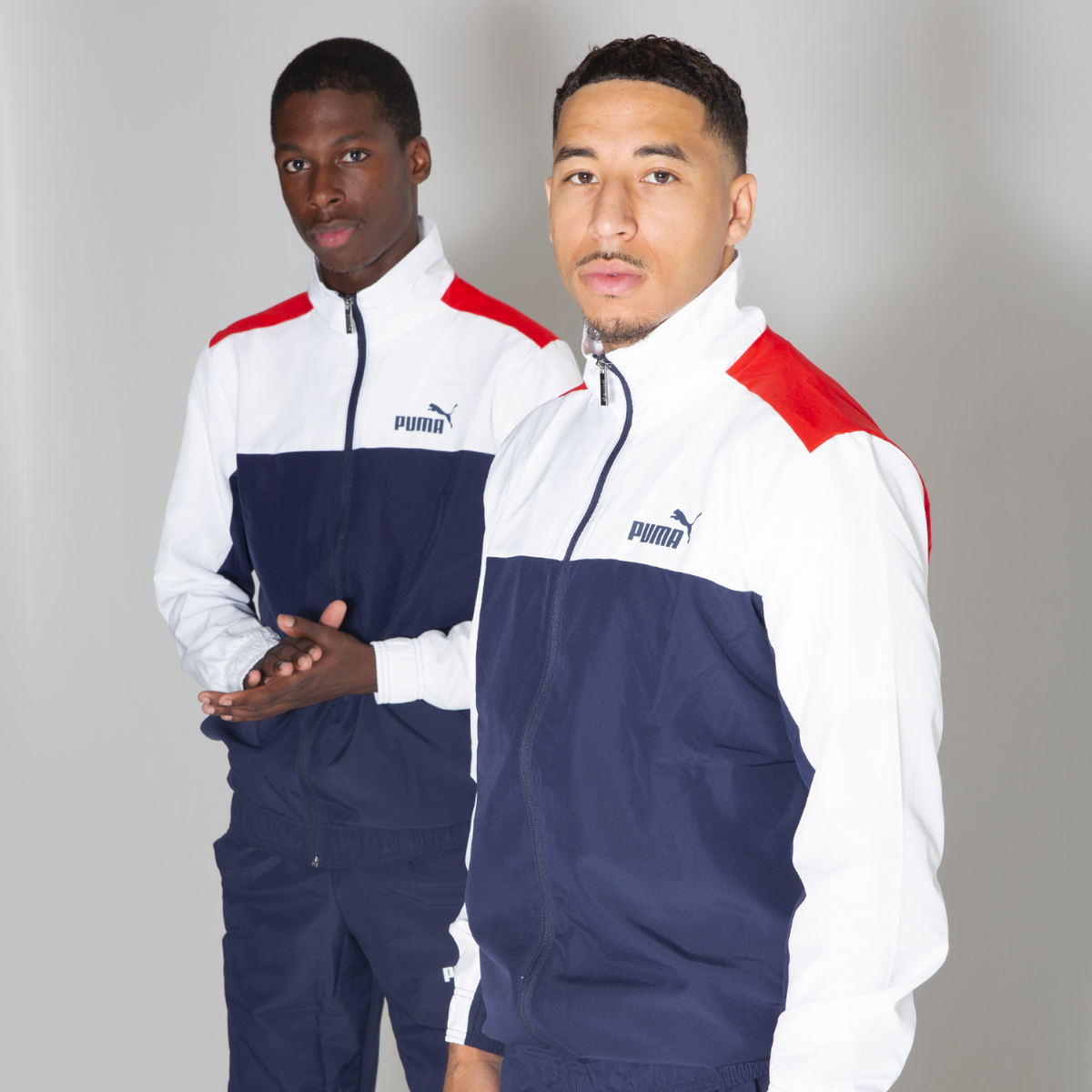 Puma Woven Tracksuit - Blue/White/Red