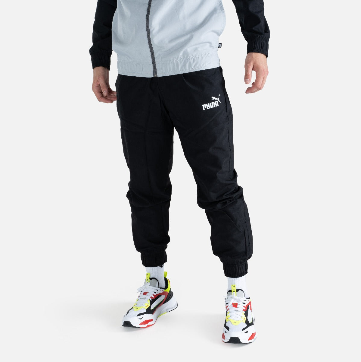 Survêtement Puma Woven - Noir/Gris/Blanc