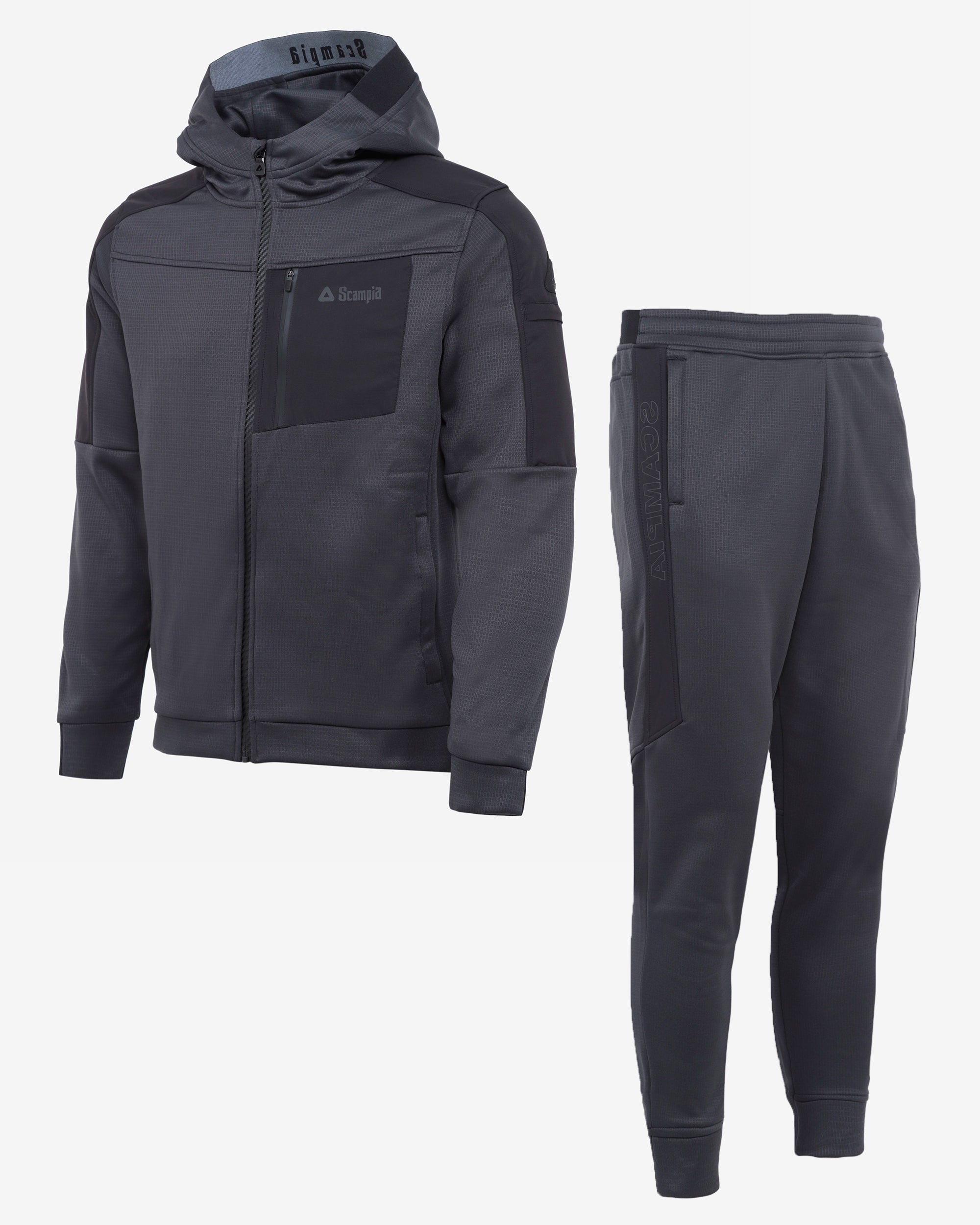 Scampia Scuro Trainingsanzug – Grau/Schwarz