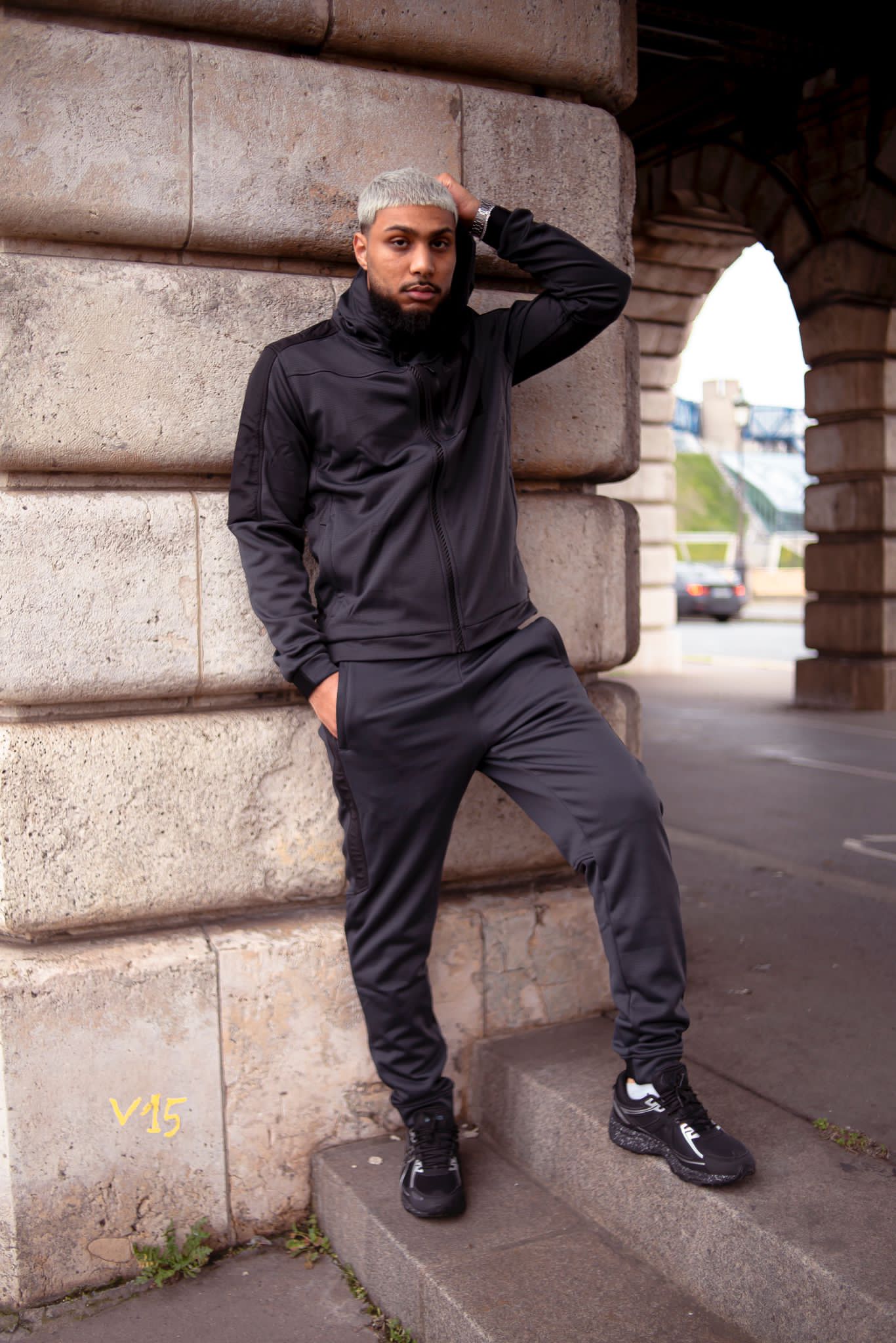 Scampia Scuro Trainingsanzug – Grau/Schwarz