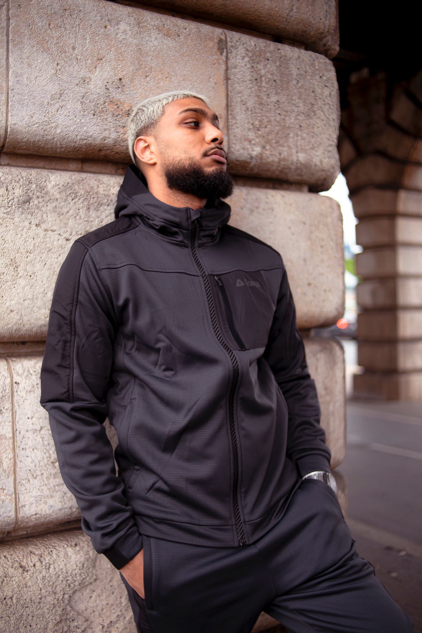 Scampia Scuro Trainingsanzug – Grau/Schwarz