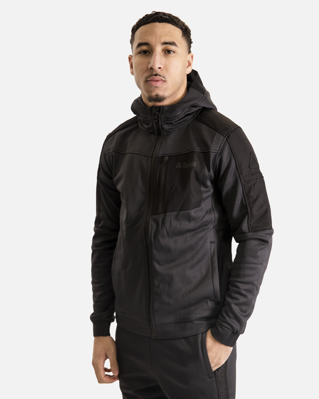 Scampia Scuro Trainingsanzug – Grau/Schwarz