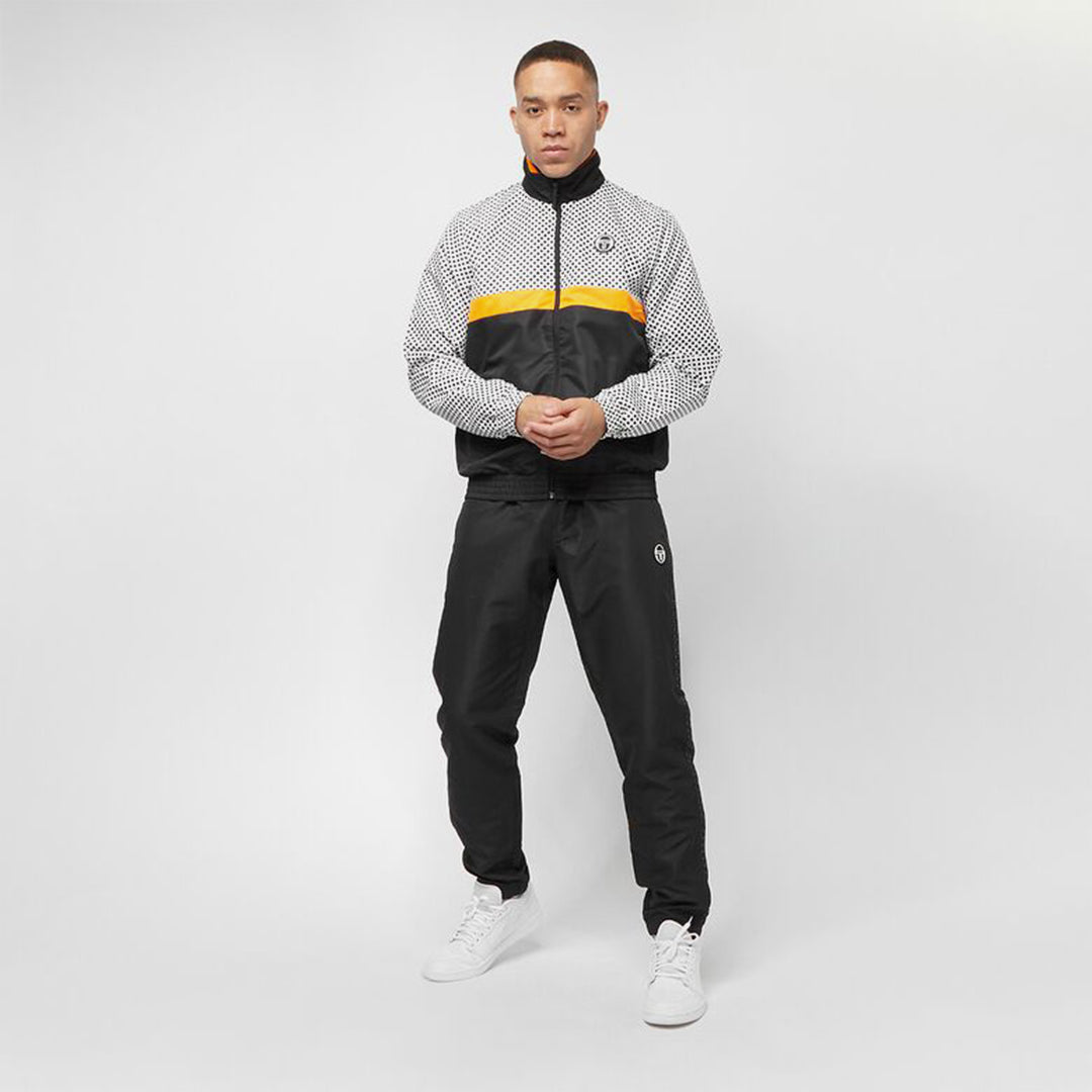 Sergio Tacchini Reticolo Trainingsanzug – Schwarz/Weiß/Gelb