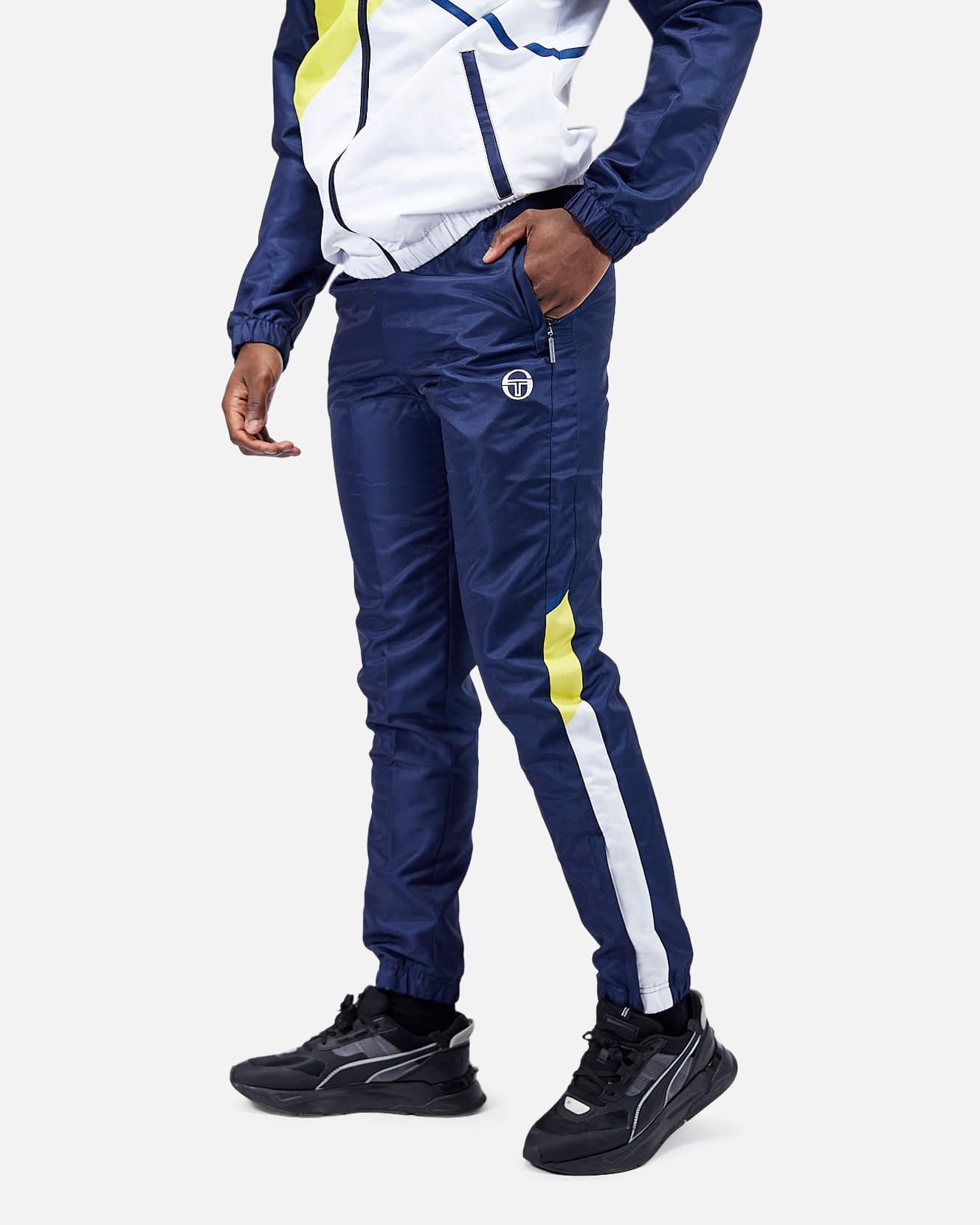 Survêtement Sergio Tacchini Scaleno - Bleu/Blanc/Jaune