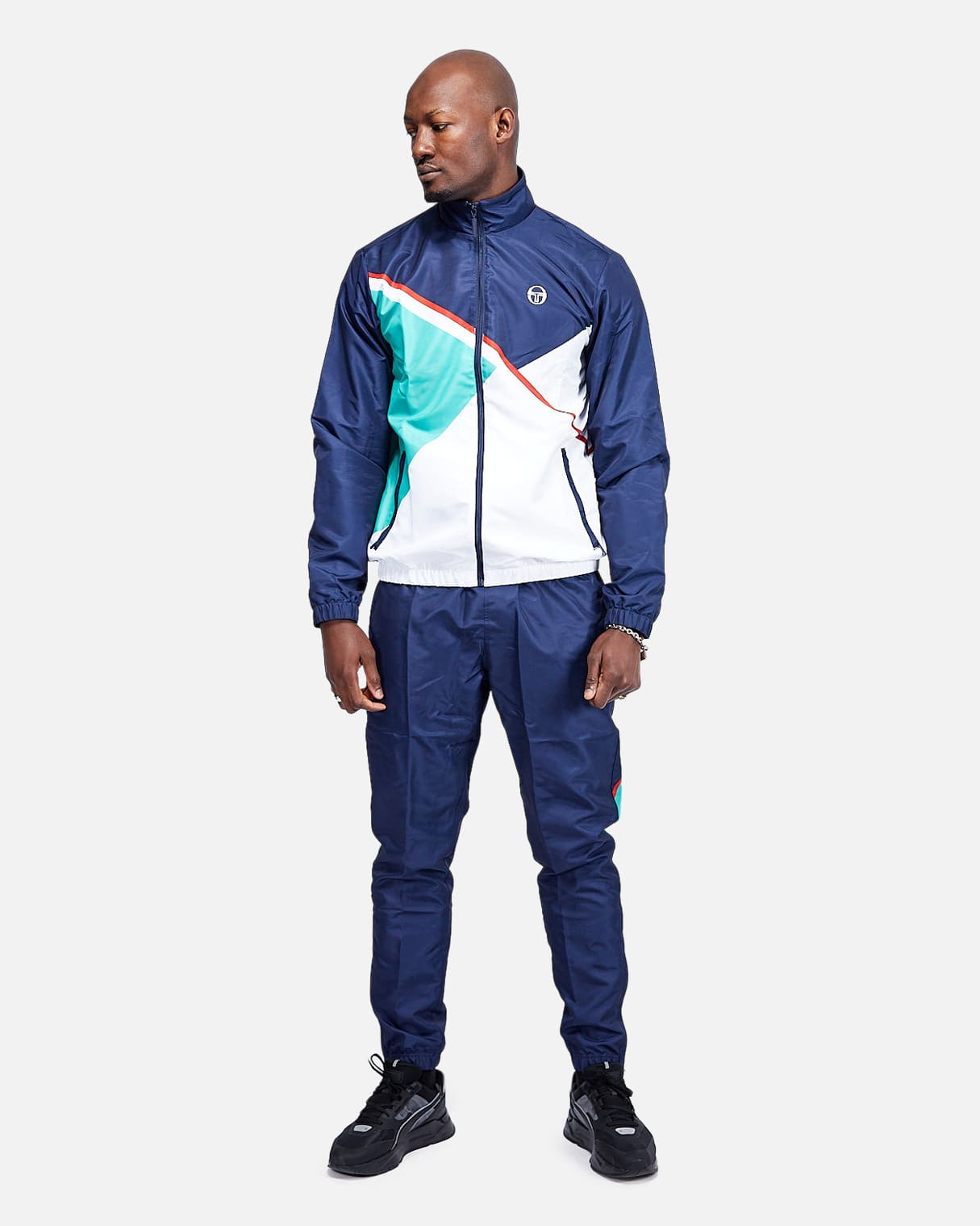 Survêtement Sergio Tacchini Scaleno - Bleu/Blanc/Rouge