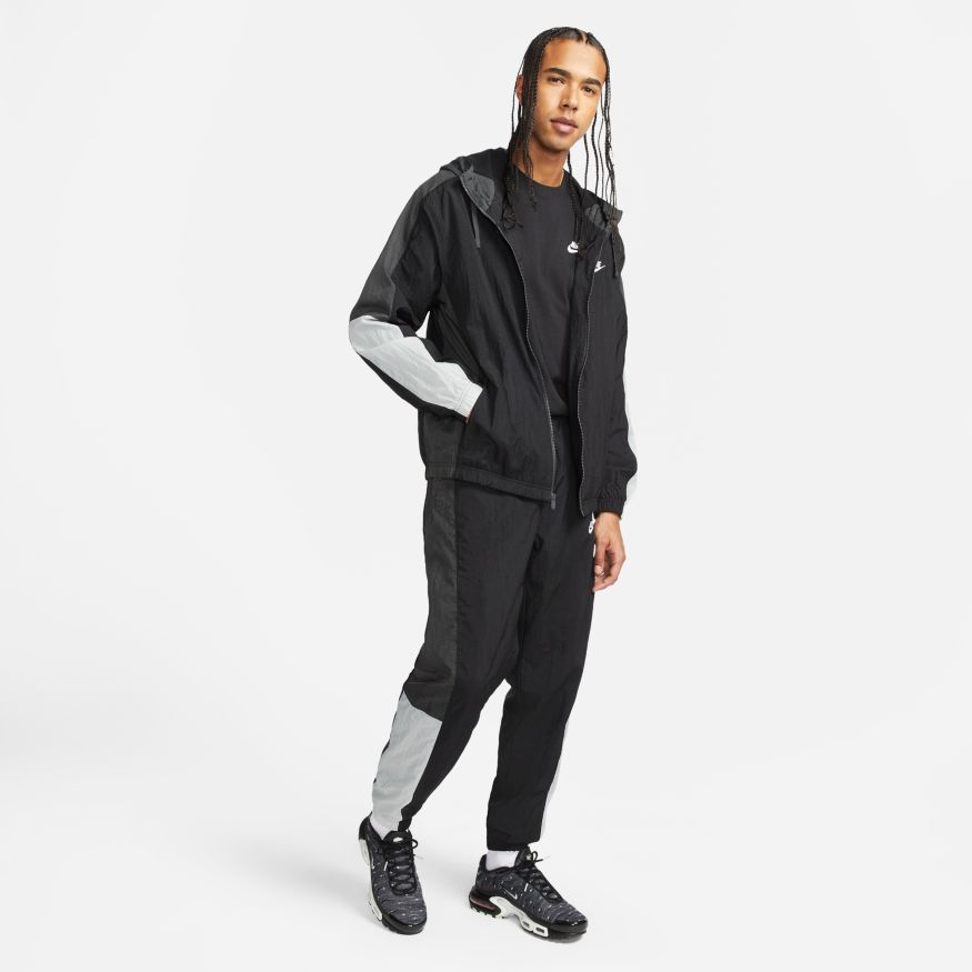 Nike Sportswear Essentials Woven Tracksuit - Black/White