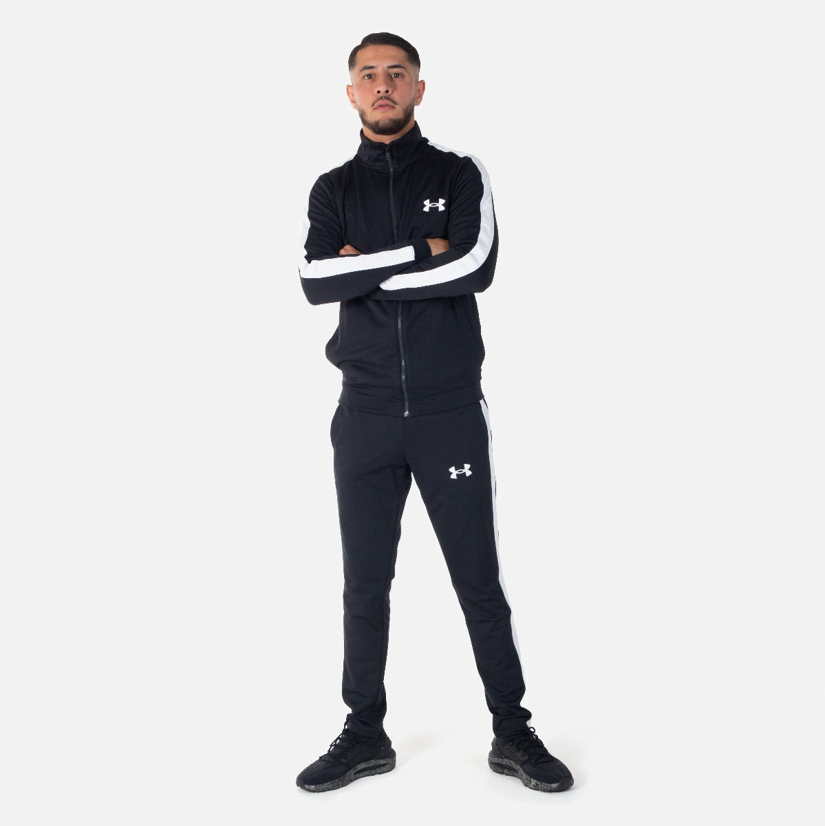 Under Armor Knit Tracksuit - Black/White – Footkorner