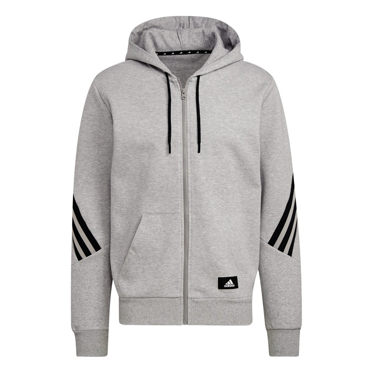 Chaqueta con capucha adidas Stripes - Gris