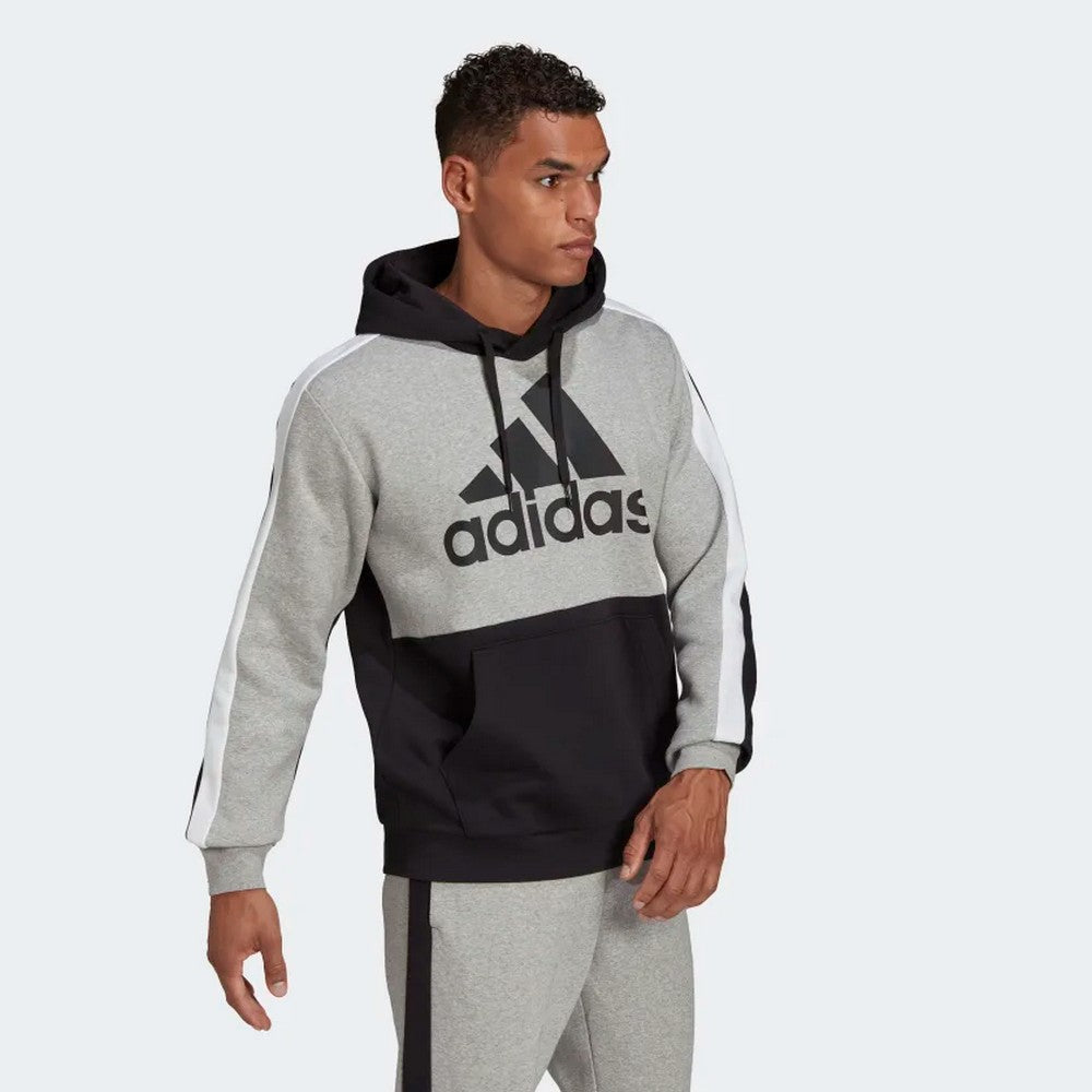 Adidas Essentials Colorblock Hoodie - Grey/Black