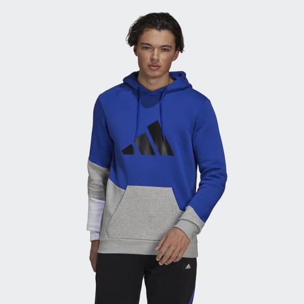 Adidas Sportswear Colorblock Hoodie - Blue/Grey