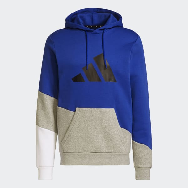Adidas Sportswear Colorblock Hoodie - Blue/Grey