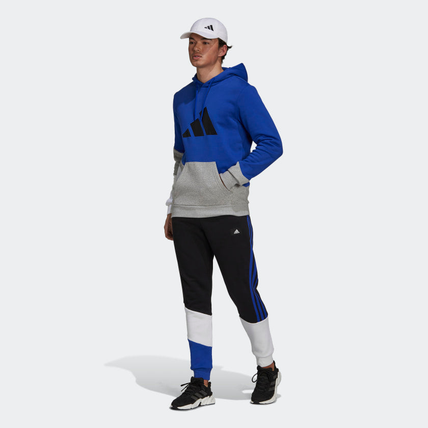 Adidas Sportswear Colorblock Hoodie - Blue/Grey
