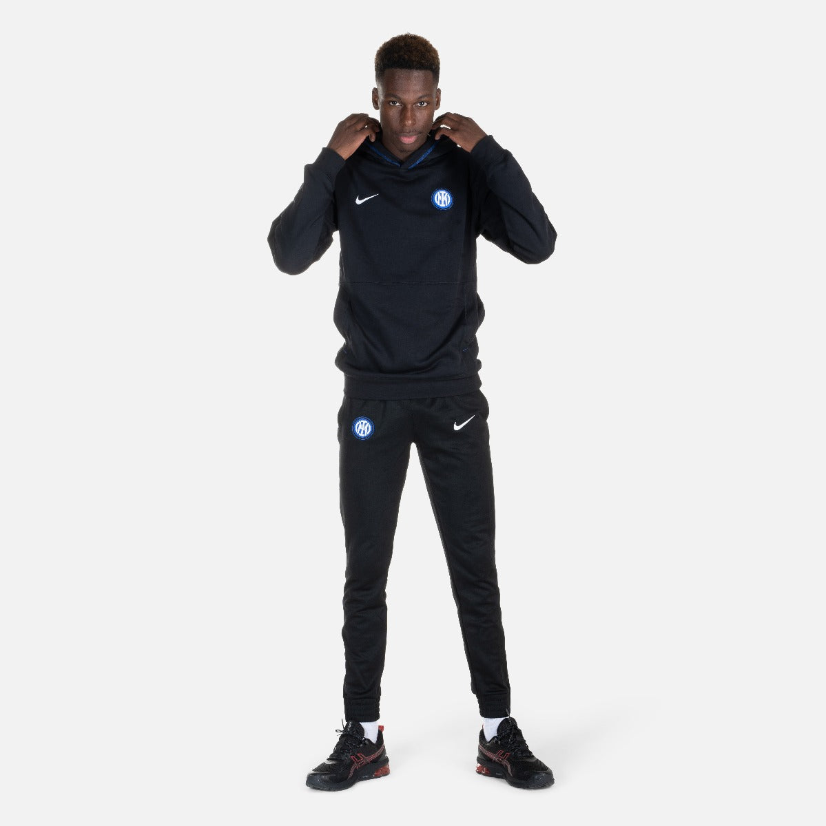 Felpa con cappuccio Inter 2022/2023 - Nera