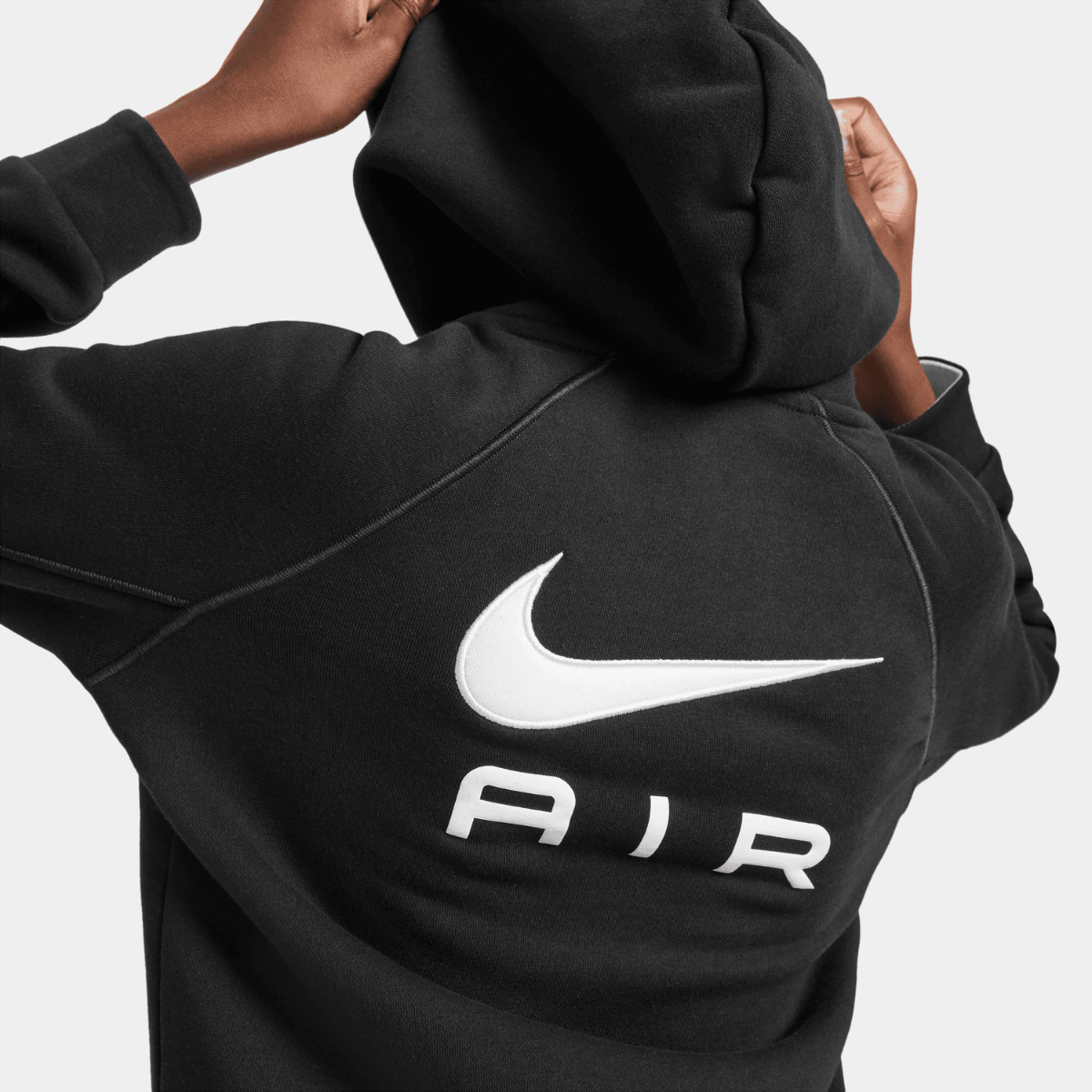 Sweat à Capuche Nike Air Junior - Noir/Blanc