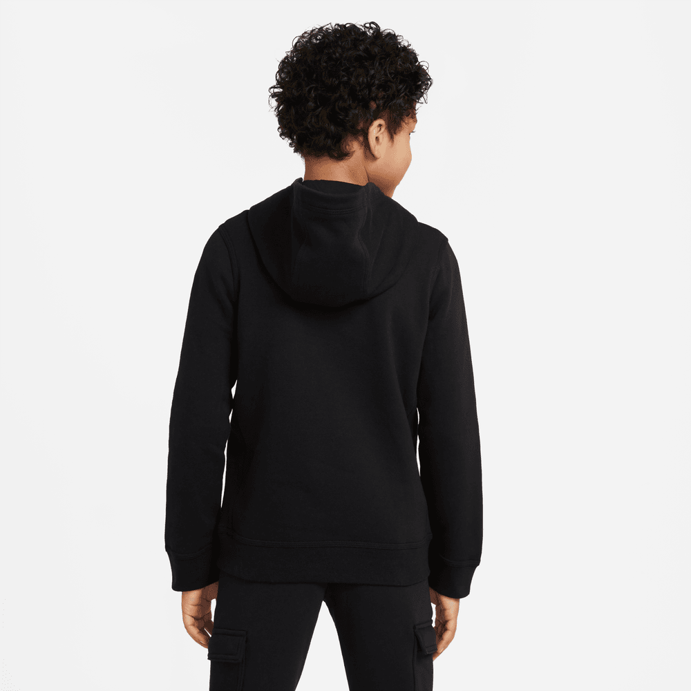 Felpa con cappuccio Nike Sportswear Club Junior - nera/bianca