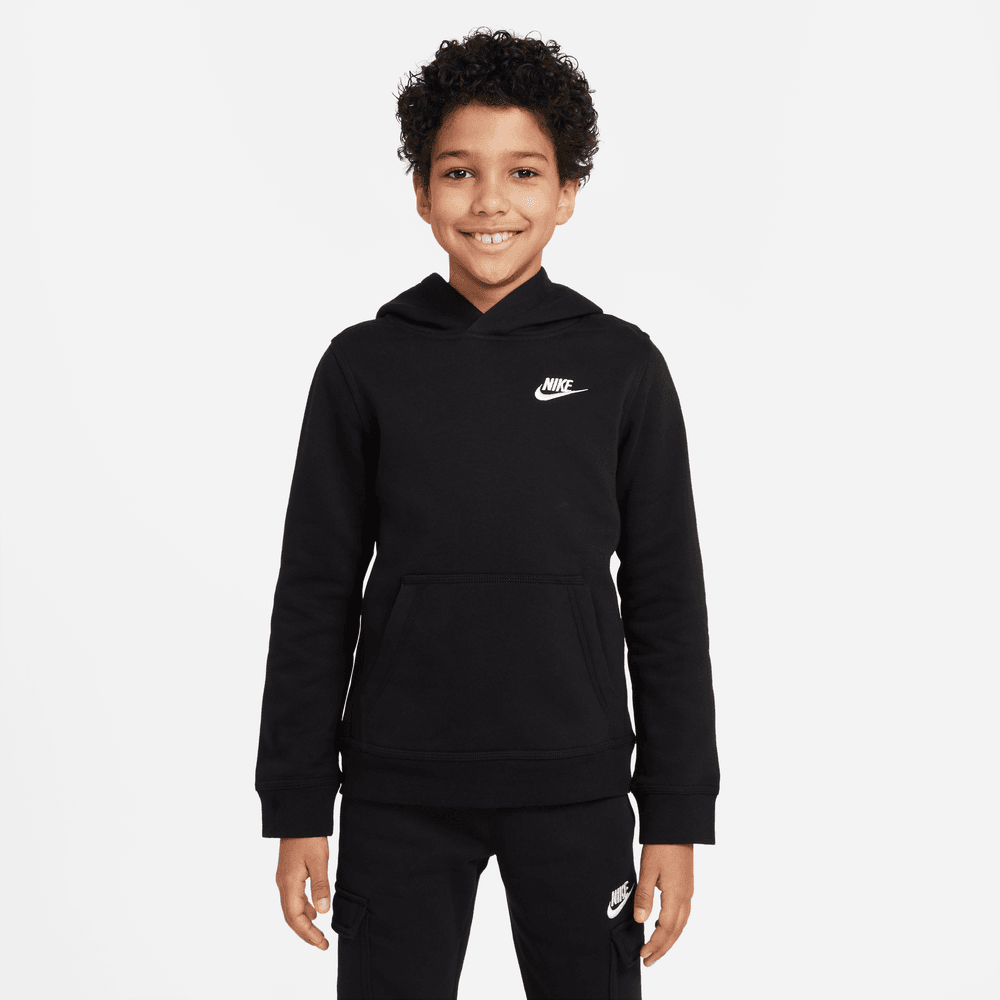 Felpa con cappuccio Nike Sportswear Club Junior - nera/bianca