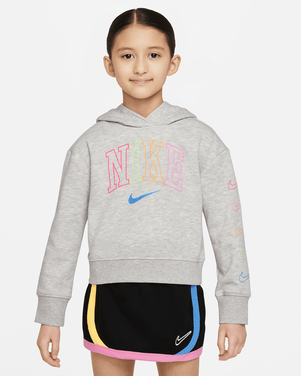 Sweat Capuche Nike Sportswear Enfant - Gris/Rose