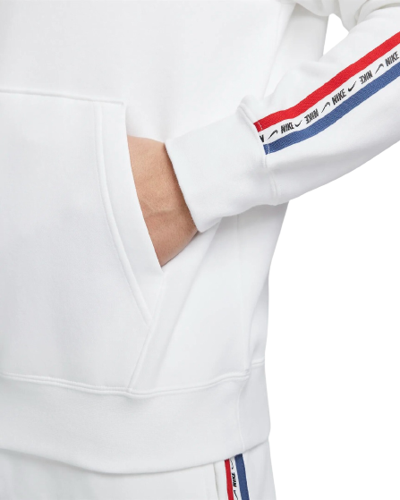 Sudadera Nike Sportswear Fleece - Blanco/Azul/Rojo