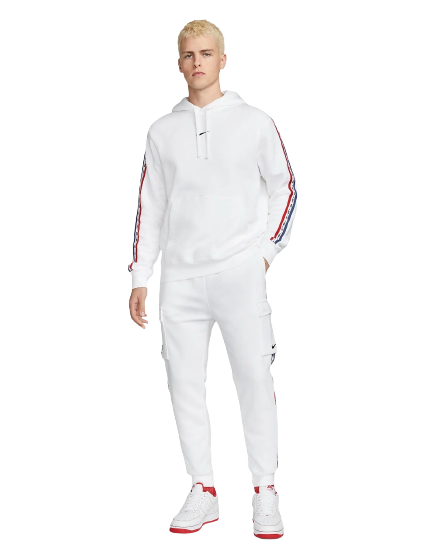 Sudadera Nike Sportswear Fleece - Blanco/Azul/Rojo