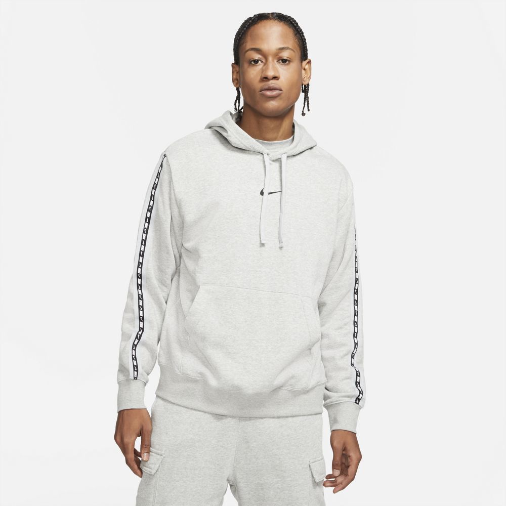 Felpa con cappuccio Nike Sportswear Fleece - Grigio/Nero
