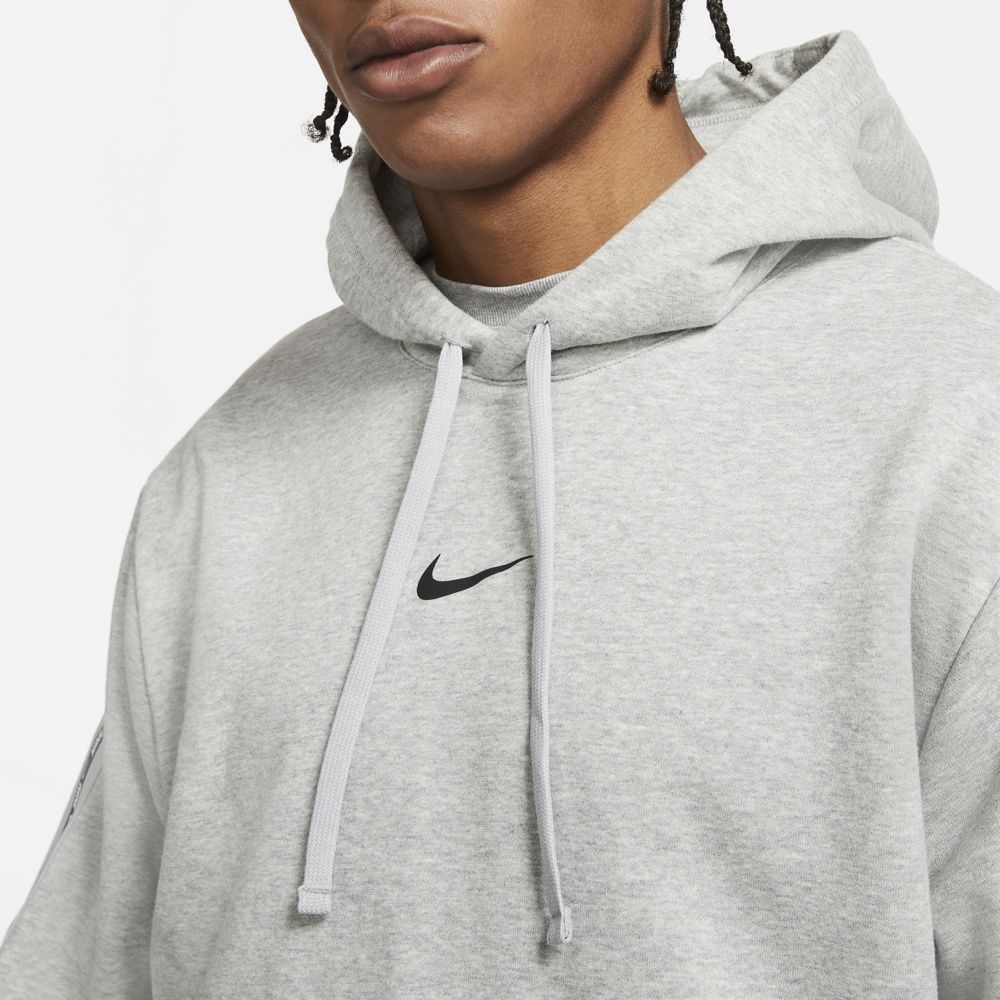 Felpa con cappuccio Nike Sportswear Fleece - Grigio/Nero