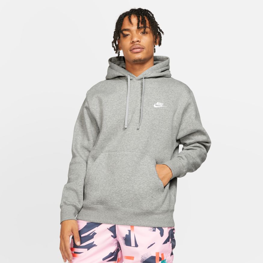 Sweat capuche Nike Sportswear Club fleece - Gris