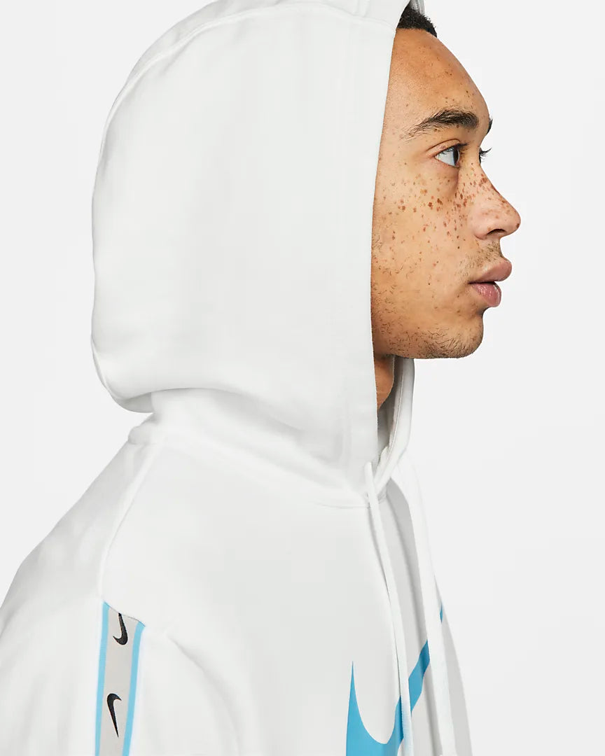 Nike Sportswear Repeat Hoodie - White/Blue/Grey