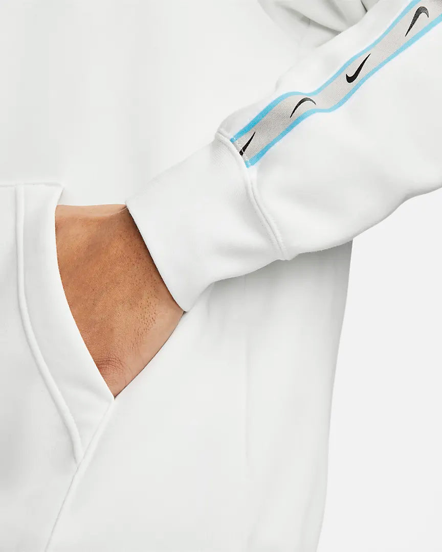 Nike Sportswear Repeat Hoodie - White/Blue/Grey