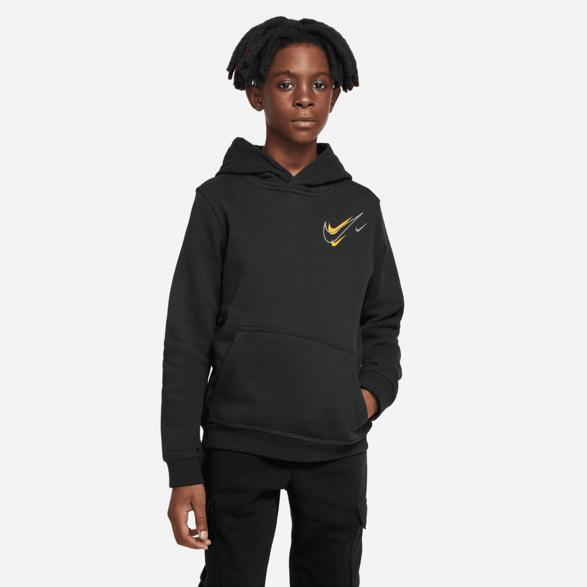 Nike Club Fleece Sweatshirt Kids - Grey/Black/White – Footkorner