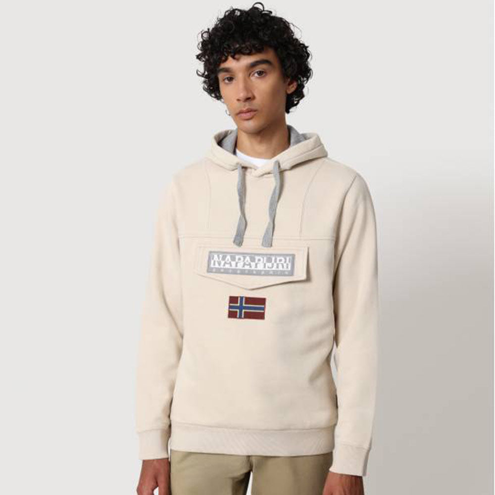 Sweat Capuche Napapijri Burgee - Beige