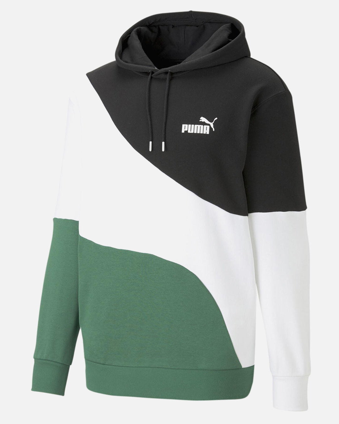 Sweat à capuche Puma Power - Noir/Blanc/Vert