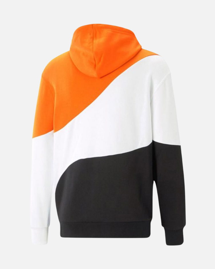 Puma Power Hoodie – Orange/Weiß/Schwarz
