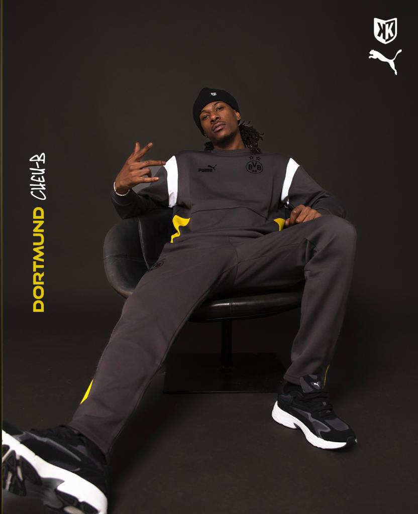Felpa Dortmund Archive 2022/2023 - Grigio/Bianco/Giallo