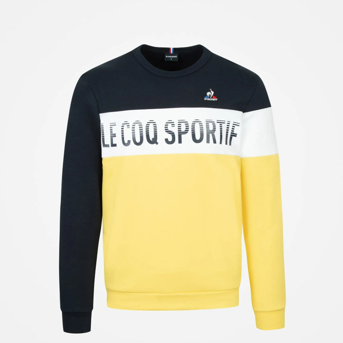 Sweat Le Coq Sportif Saison 2 - Jaune/Blanc/Bleu