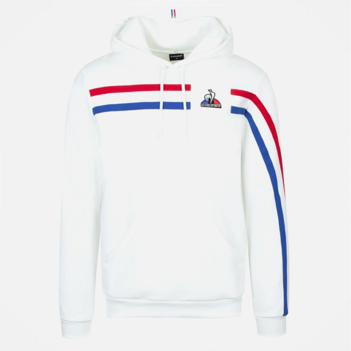 Sweat à capuche Le Coq Sportif Tricolore - Blanc