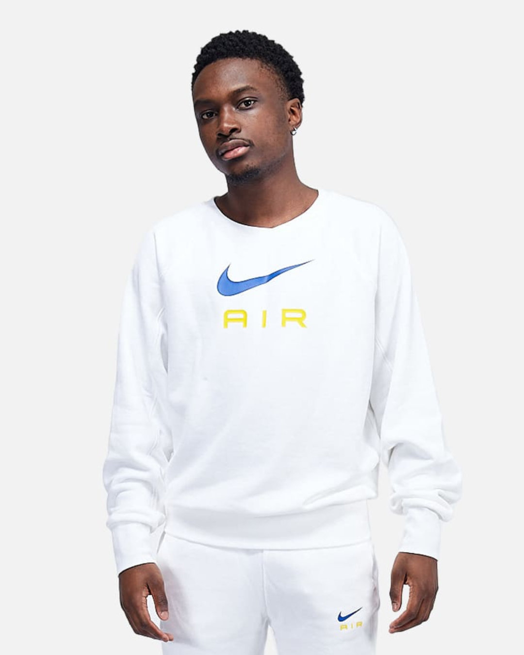 Nike Air Sweatshirt White Yellow Footkorner