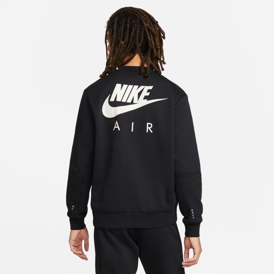 Sweat Nike Air brossé - Noir/Blanc