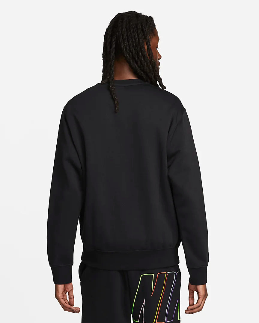 Felpa Nike Club Fleece+ - Nera/Rossa/Blu
