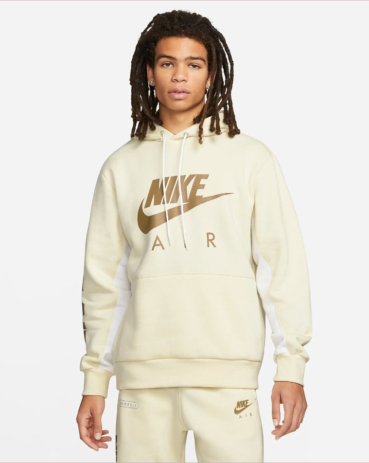 Sweat à capuche Nike Air Fleece - Gris/Bleu - Footkorner - Footkorner