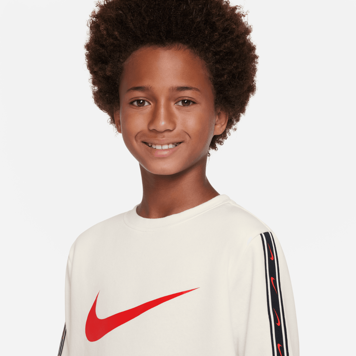 Sweat Nike Repeat Junior - Beige/Noir/Rouge