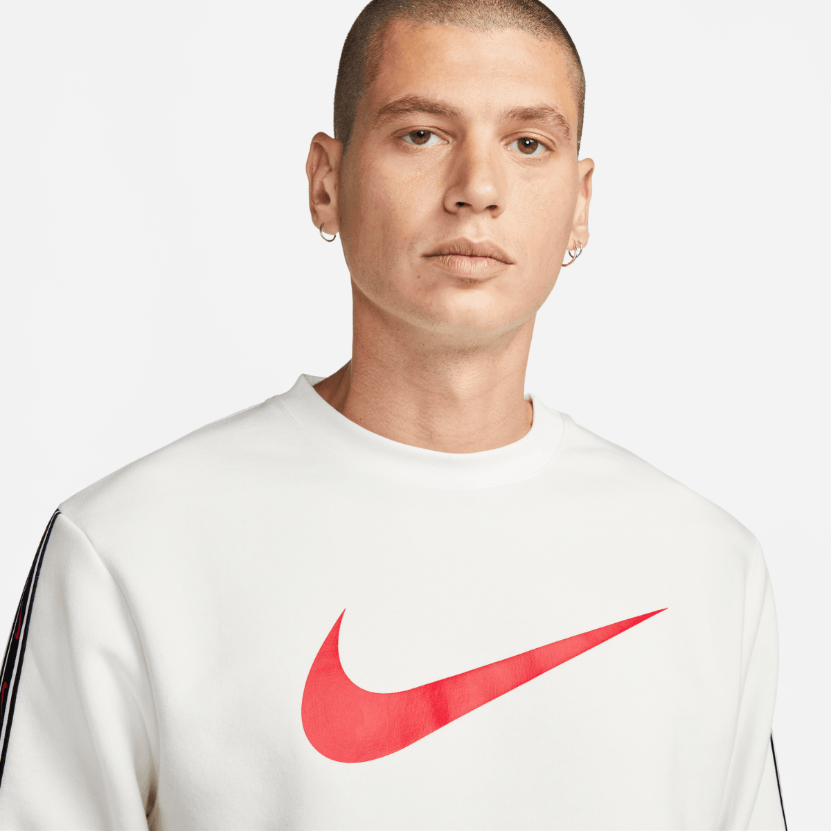 Sweat Nike Sportswear Fleece - Beige/Rouge/Noir