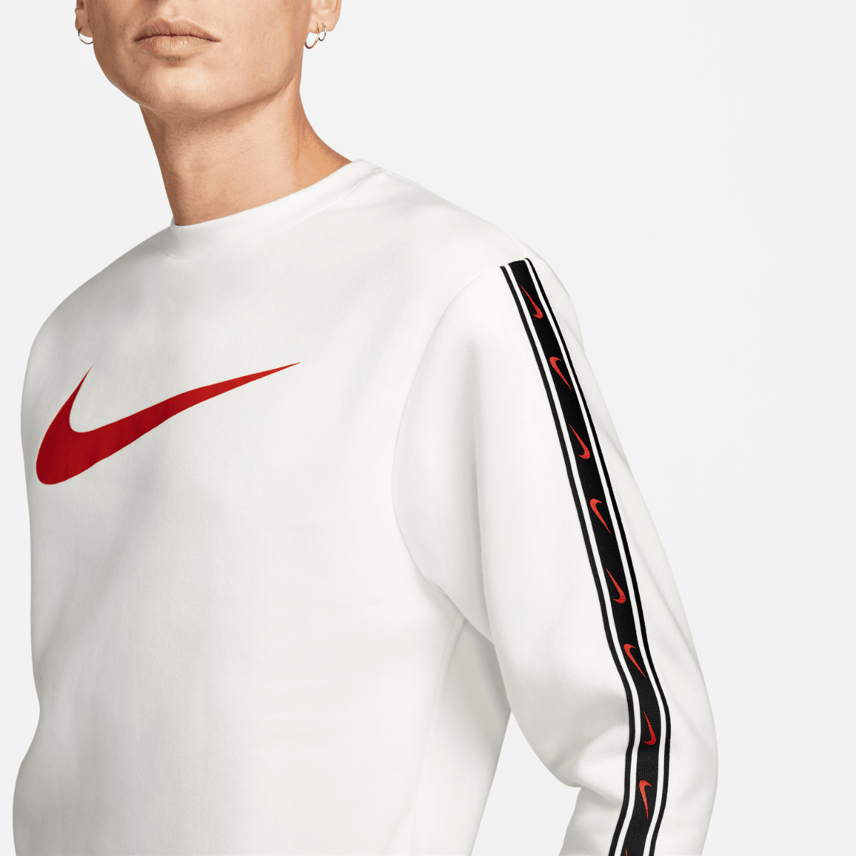 Sweat Nike Sportswear Fleece - Beige/Rouge/Noir