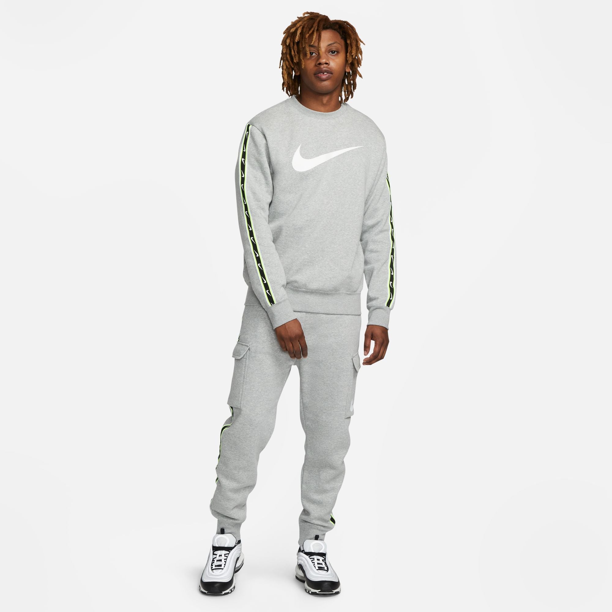 Sweat Nike Sportswear Fleece - Gris/Noir/Vert