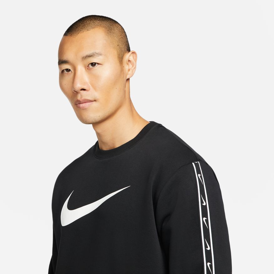 Nike Sportswear Fleece-Sweatshirt – Schwarz/Weiß