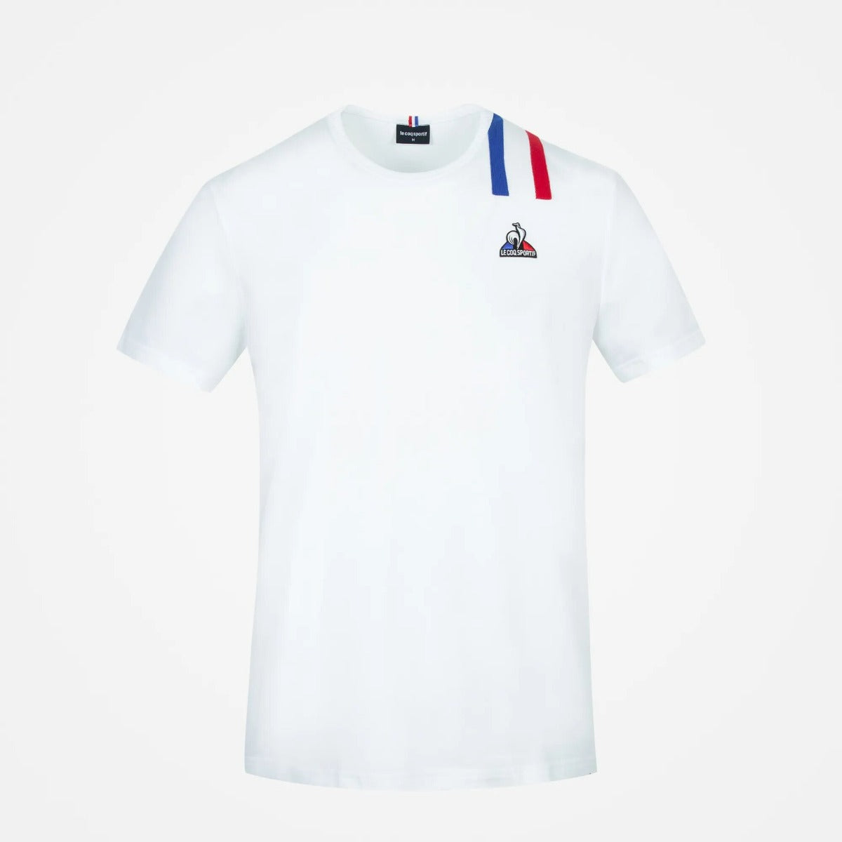 Le Coq Sportif Tricolor T-shirt - White