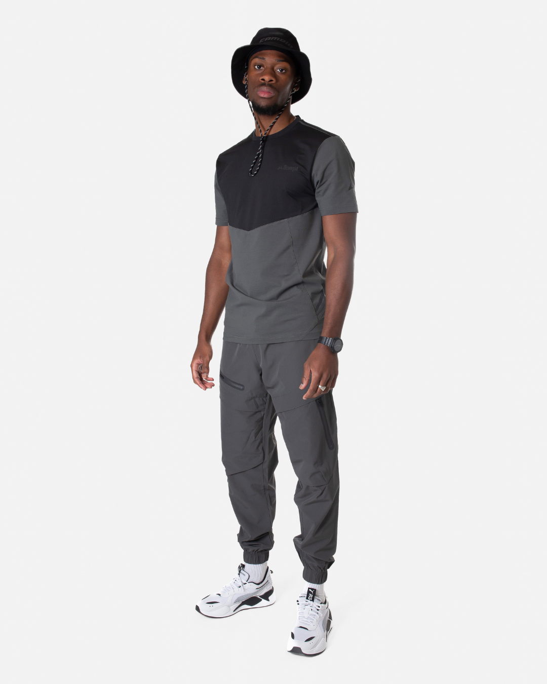 Scampia Scalare T-shirt - Grey/Black