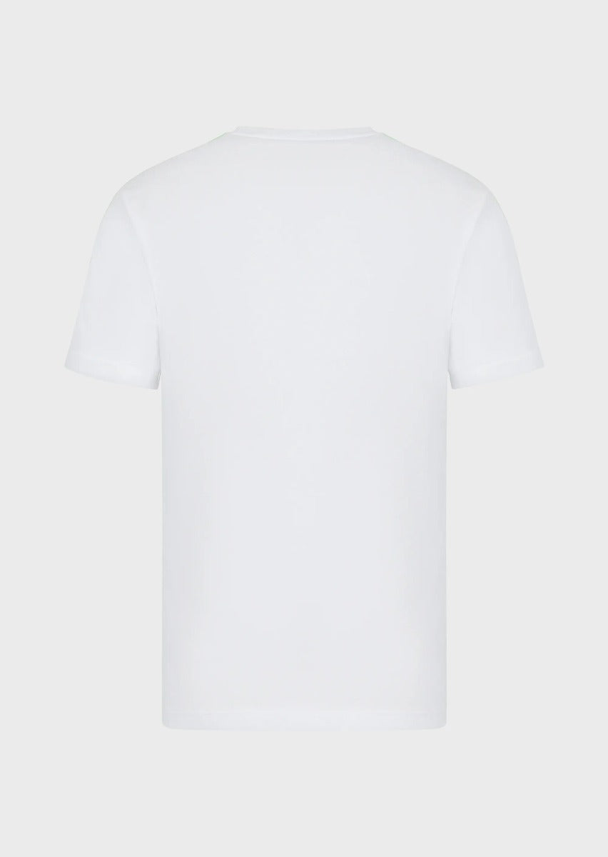 T-Shirt Emporio Armani EA7 Logo Series - Blanc/Vert