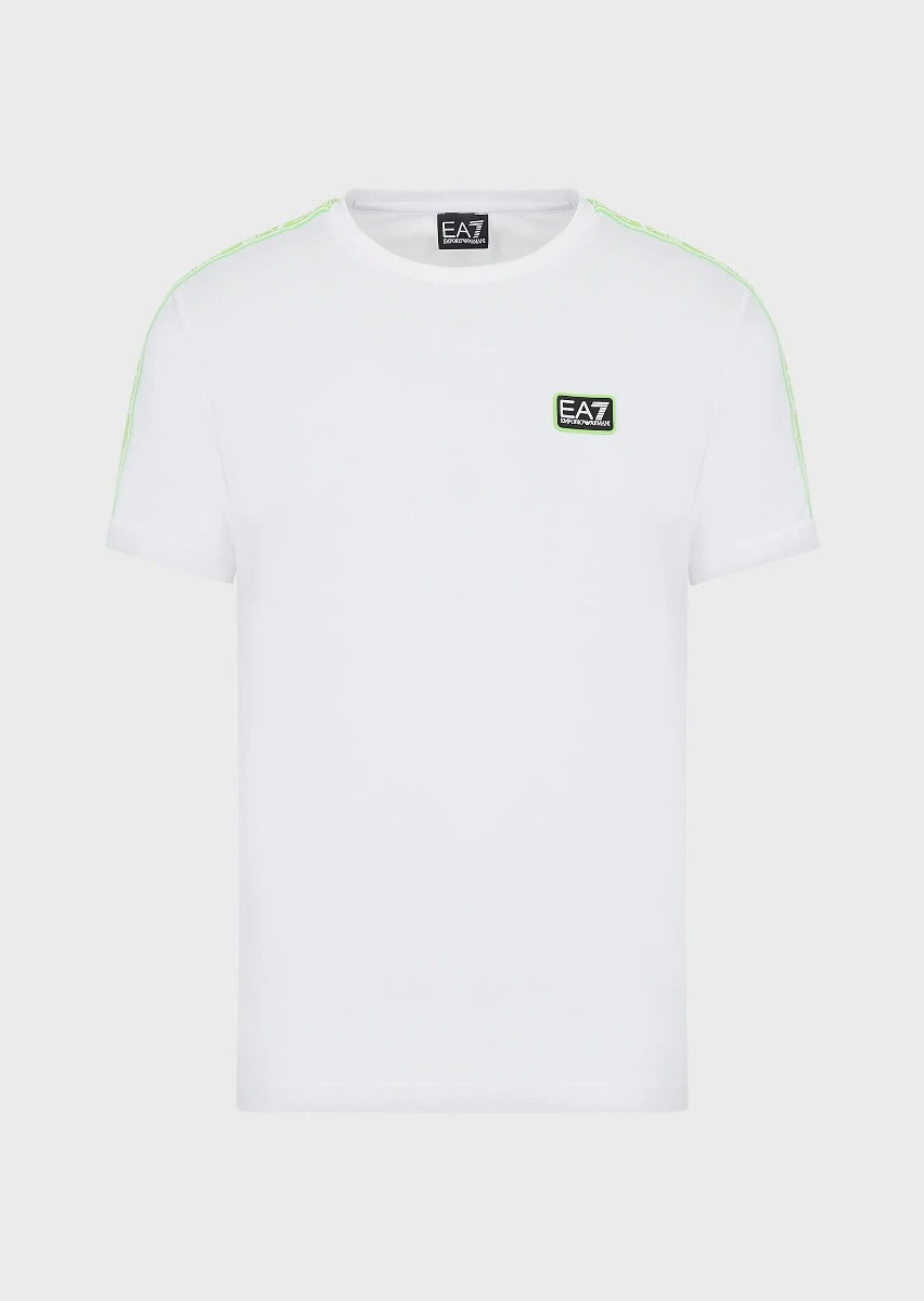 T-shirt Emporio Armani EA7 Logo Series - Blanc/Vert