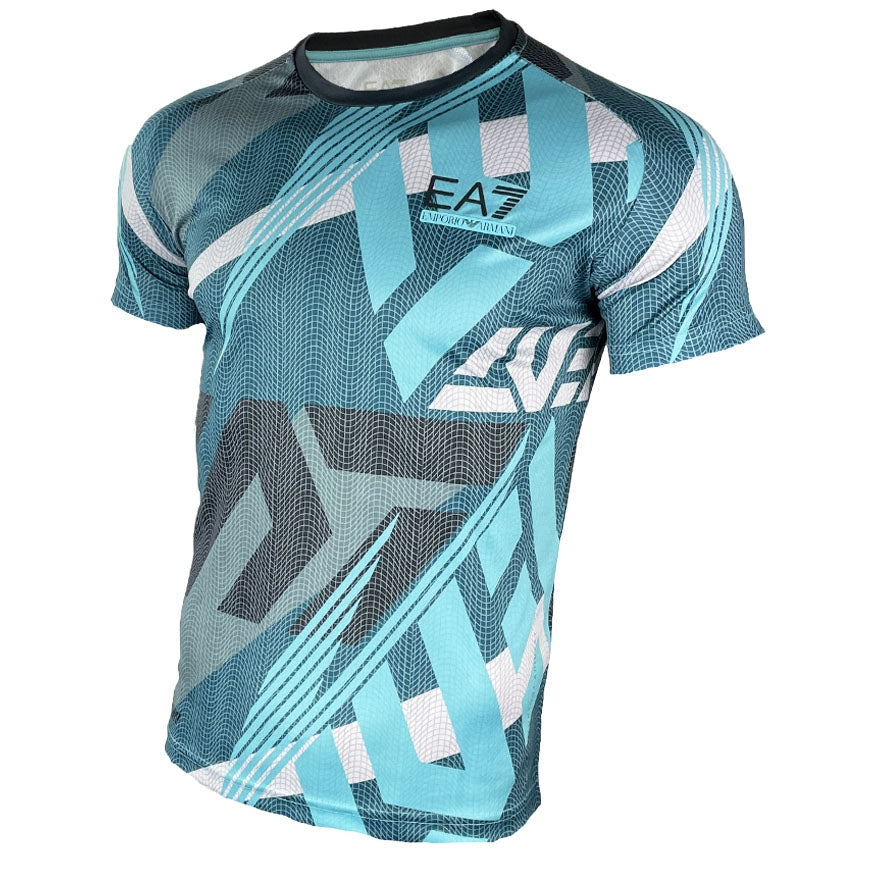 Camiseta Emporio Armani EA7 Wind 7 - Bleu turquesa