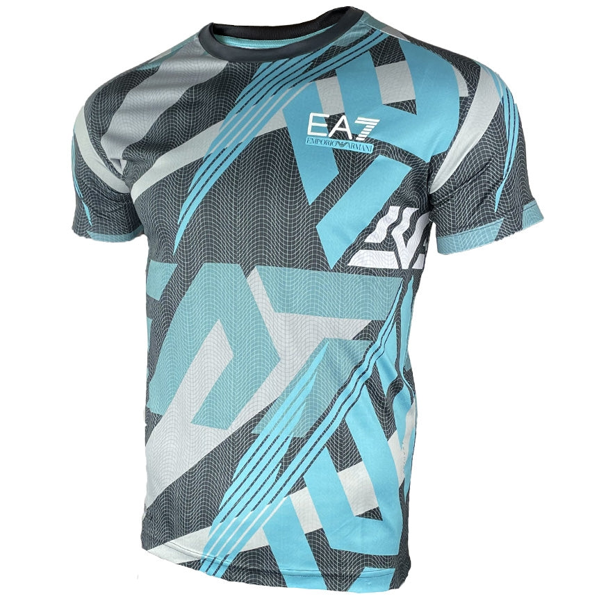 Camiseta Emporio Armani EA7 Ventus 7 - Negro/Azul